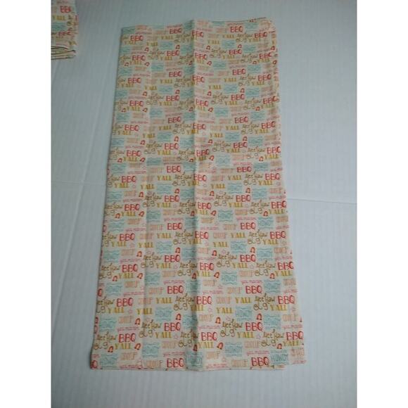 BBQ Howdy Fun New 100 Cotton Handmade Napkins Set Of 4 - Picture 7 of 7